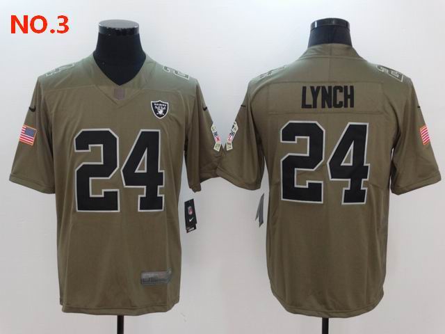 Men's Las Vegas Raiders 24 Marshawn Lynch Jesey NO.3;